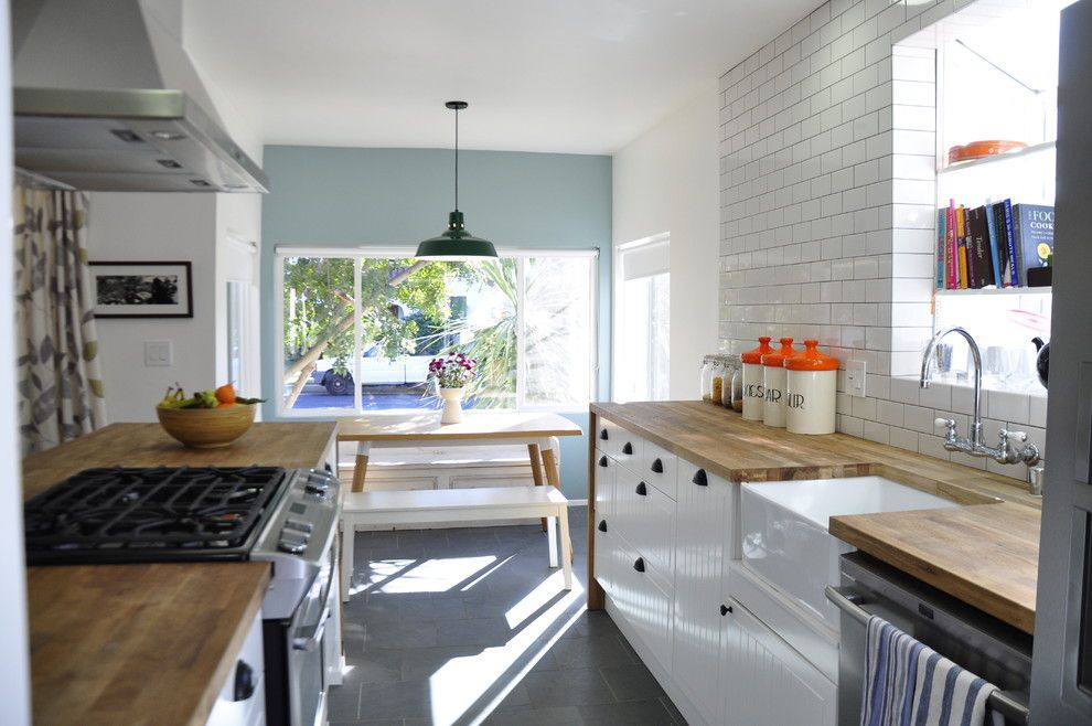 Ikea Kitchen Planner for a Contemporary Kitchen with a White Cabinets and Kitchen by Tess Bethune Interiors