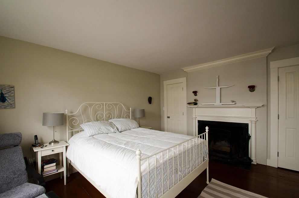 Ikea Leirvik for a Victorian Bedroom with a Salem and Historic Marblehead House by Walter Jacob Architects