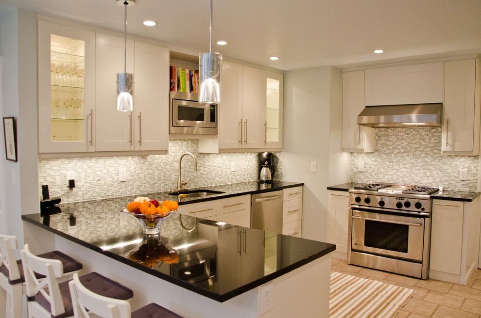 Ikea New Orleans for a Transitional Kitchen with a White Cabinets and Devereux Residence by Rajni Alex Design