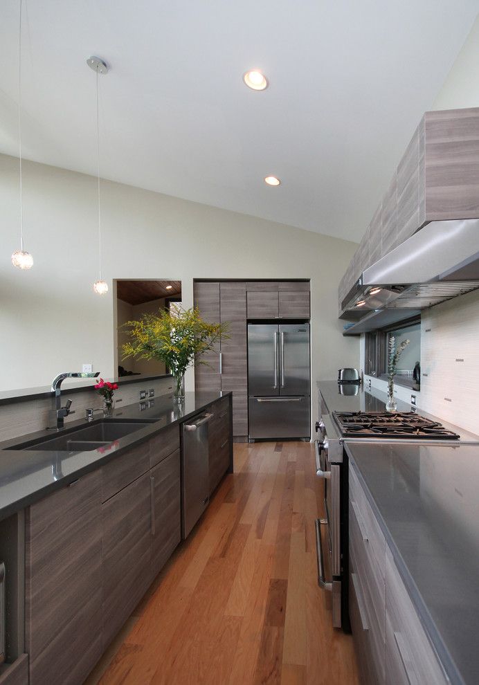 Ikea Ps Cabinet for a Contemporary Kitchen with a Kitchen Island and Stegall Lane by Rusafova Markulis Architects