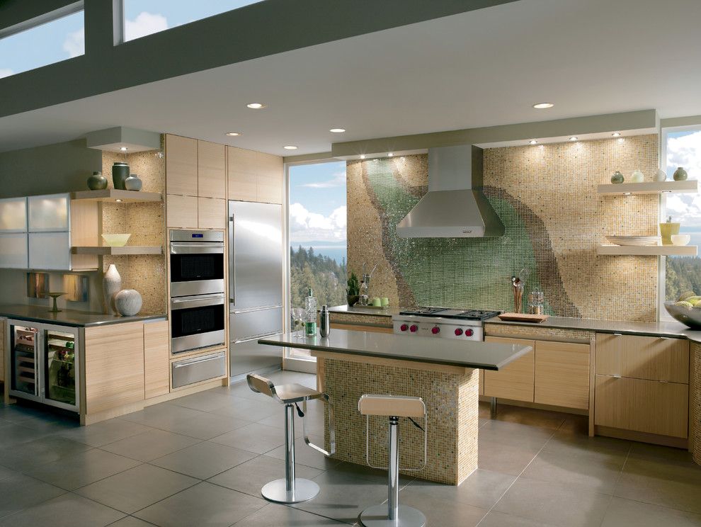 Ikea Tempe Az for a Modern Kitchen with a Mosaic Tile and Kitchens by Sub Zero and Wolf