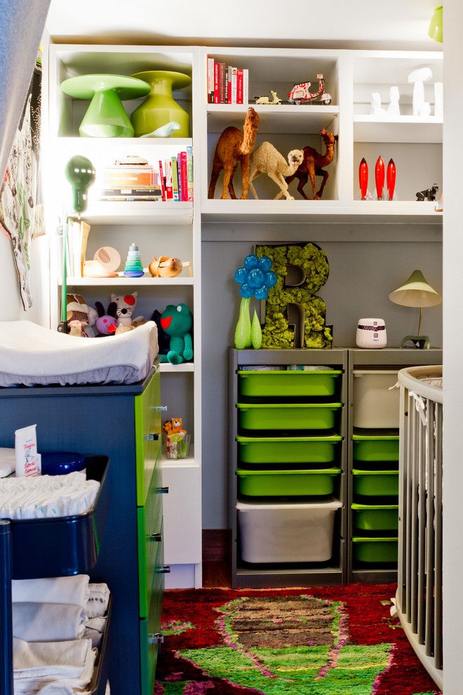 Ikea Trofast for a Eclectic Bedroom with a My Houzz and My Houzz: Brin & Nate by Rikki Snyder