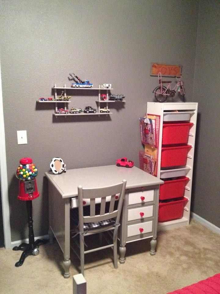 Ikea Trofast for a Modern Kids with a Modern and Moses' Room by Nicole Yandle