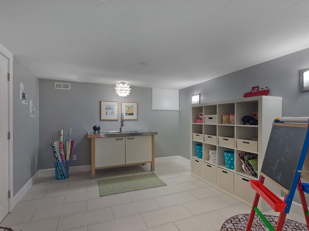 Ikea Varde for a Traditional Kids with a Easel and Park Hill Renovation by Lowery Design Group