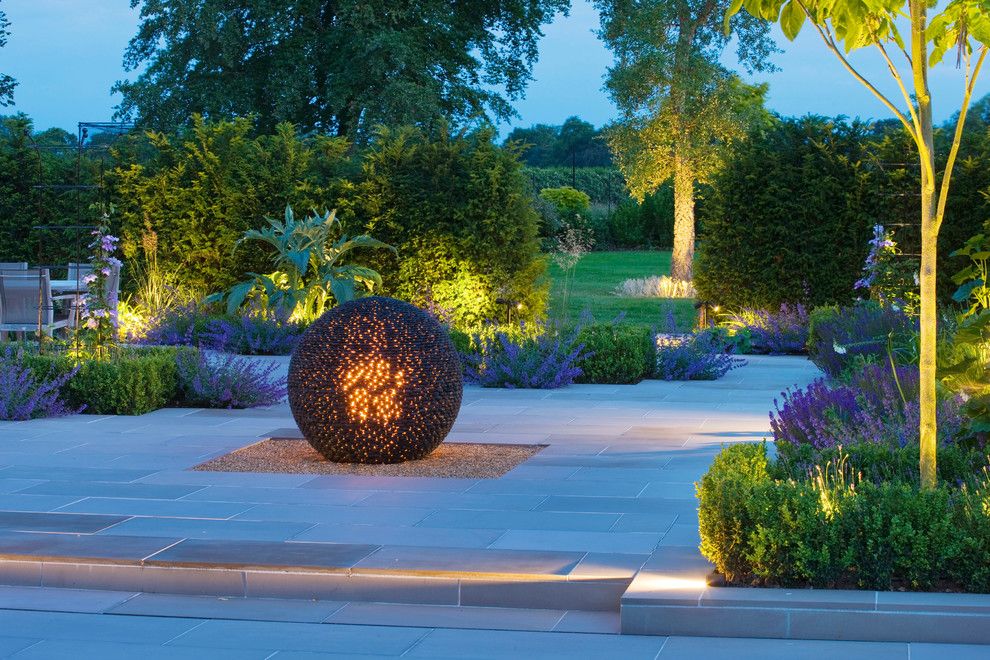 Illuminations Lighting for a Contemporary Landscape with a Outdoor Lighting and Garden Lighting by Deakinlock Garden Design