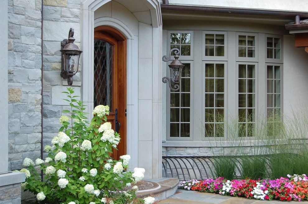 Indiana Limestone for a Traditional Exterior with a Stone Facade and Elevation by Maddock Construction Company