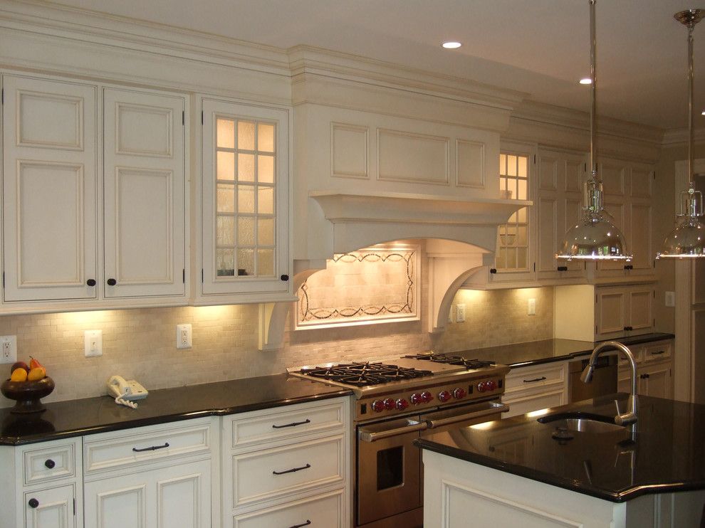 Inset Cabinets for a Traditional Kitchen with a Glazed Paint Cabinets and Dc Classic by Bradford Design Llc