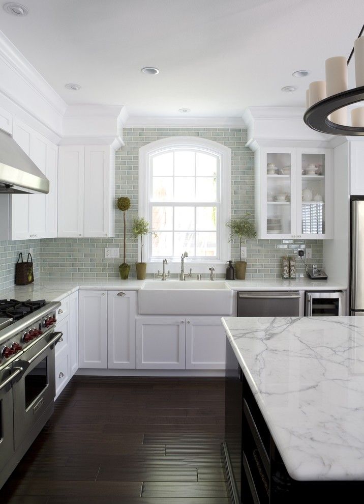 Installing Backsplash for a Traditional Kitchen with a Stainless Steel Appliances and San Jose Res 2 by Fiorella Design