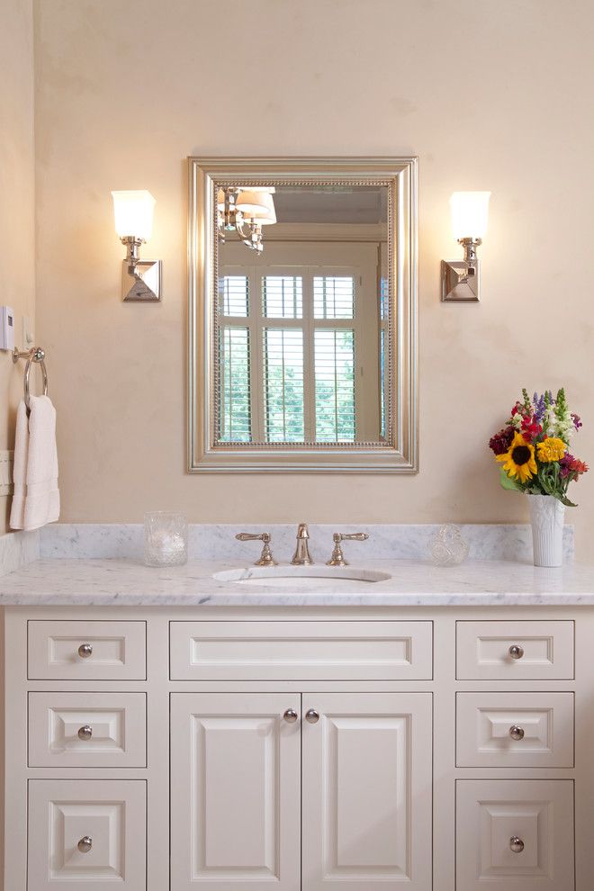 Interlachen Country Club for a Traditional Bathroom with a Wall Sconces and Interlachen Country Club (Edina) by John Kraemer & Sons