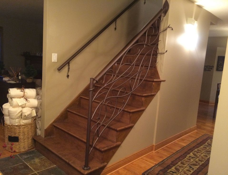 Iron Mountain Forge for a Shabby Chic Style Spaces with a Rustic and Vine and Leaf Railing by Iron Mountain Forge & Furniture