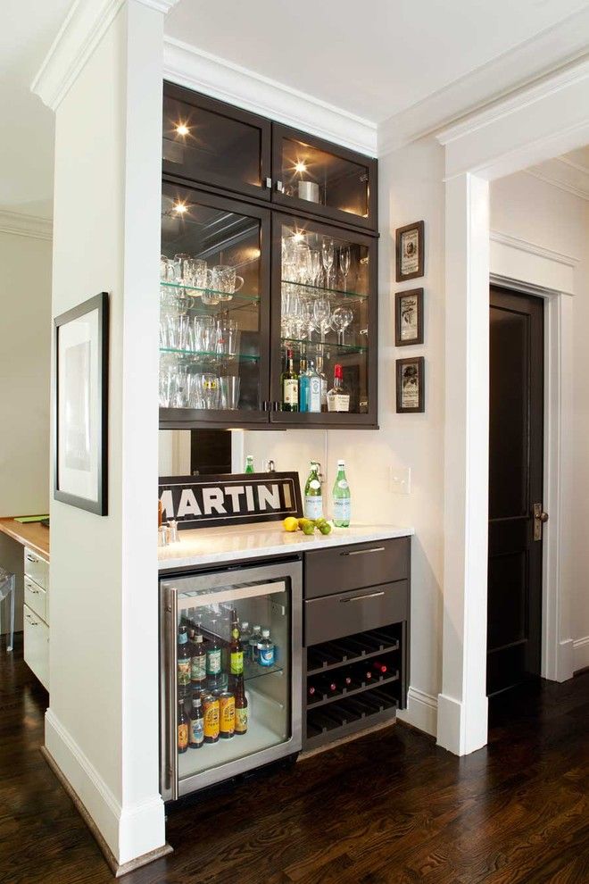 Jacobean Stain for a Contemporary Kitchen with a Crown Molding and Clairemont Whole House Renovation by Terracotta Design Build