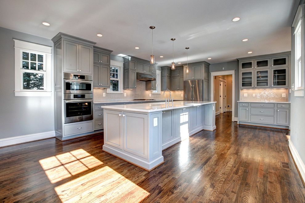 Jacobean Stain for a Craftsman Kitchen with a Mission and the Lincoln by Starbuck Realty