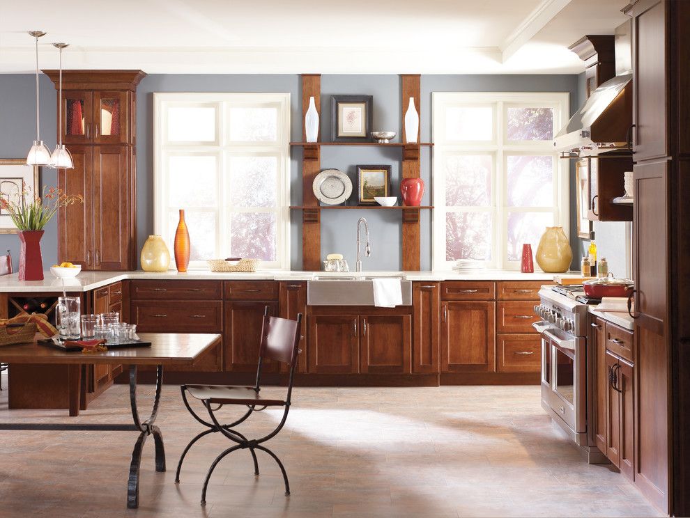 Jacobean Stain for a Traditional Kitchen with a Stain and Kitchen Cabinets by Capitol District Supply