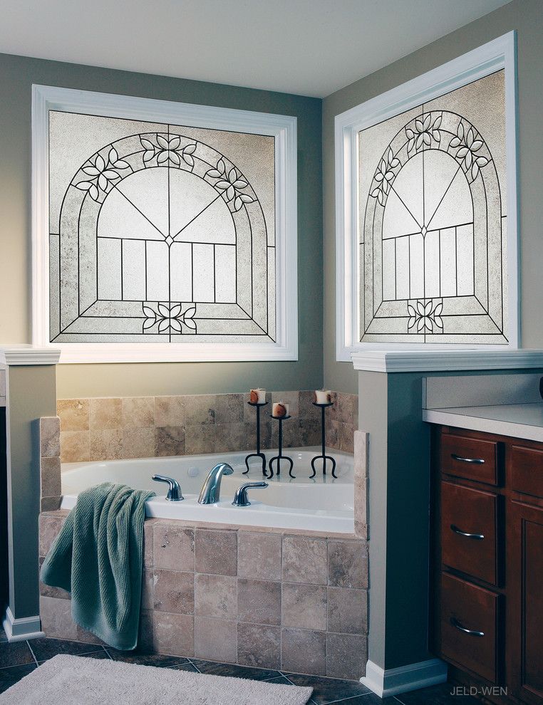 Jeld Wen Doors for a Traditional Spaces with a Bathroom Windows and Bathrooms by Jeld Wen Windows & Doors (Canada)