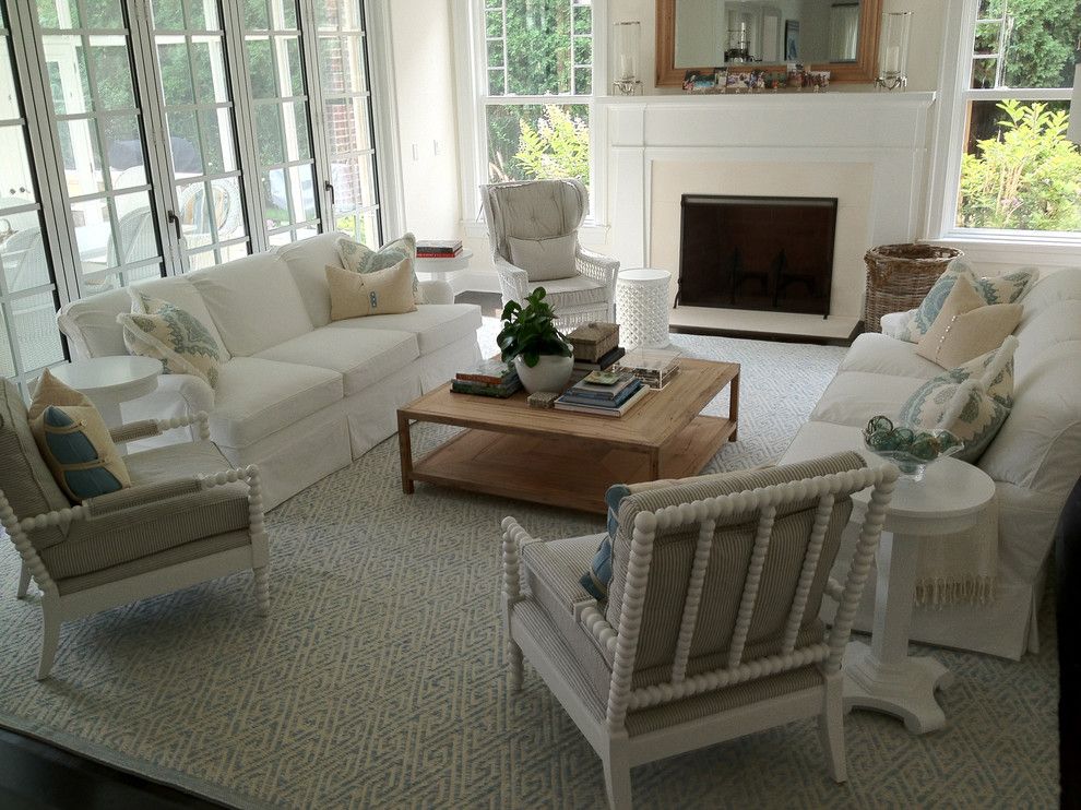 Julian Chichester for a Beach Style Family Room with a Clean and Beach House by Nld Design   Architecture & Interiors