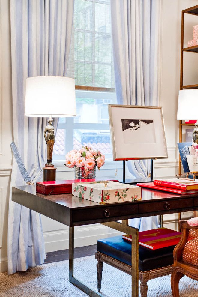 Julian Chichester for a Eclectic Home Office with a Eclectic and Charlotte Moss by Rikki Snyder