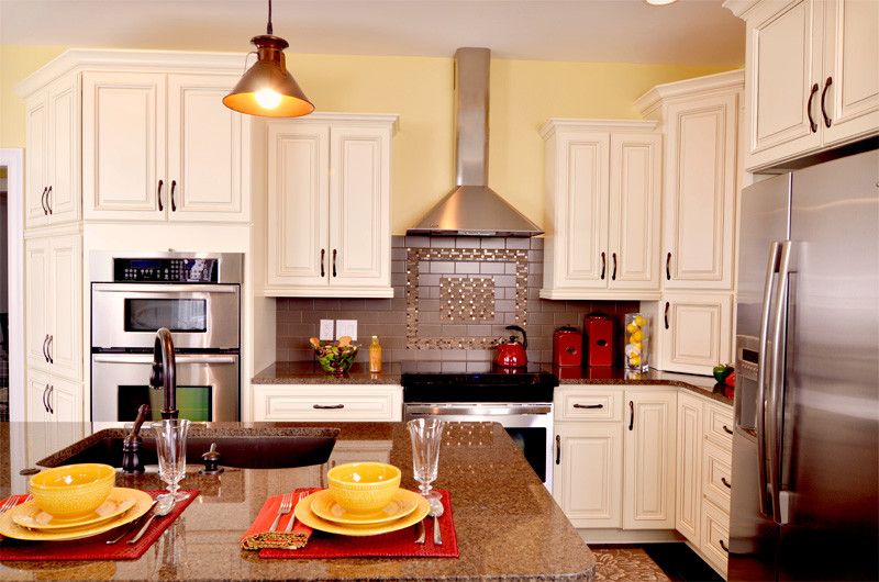 Kabinet King for a Traditional Kitchen with a Island and Kabinetking River Run Cabinetry by Kabinet King Usa Inc