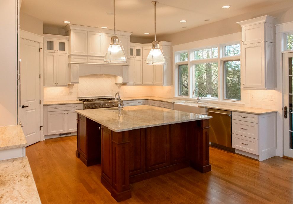 Kam Appliance for a Traditional Kitchen with a Shake and Wellstone Place by the Lewes Building Company