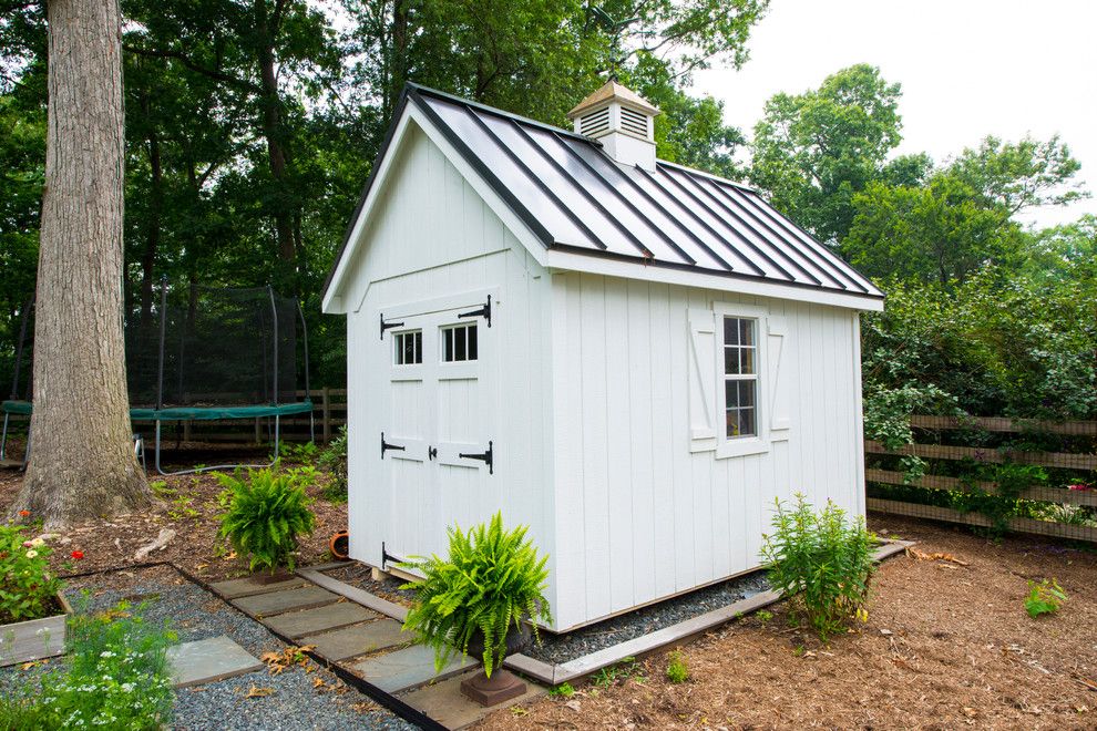 Kayak Shed for a Traditional Shed with a Metal Roof and White Hall Renovations by Smithouse