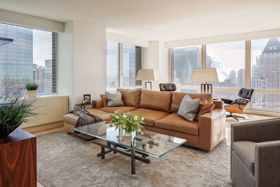 Keller Williams Nyc for a Contemporary Living Room with a Modern and Mid Town Manhattan by Jeannine Williams Design