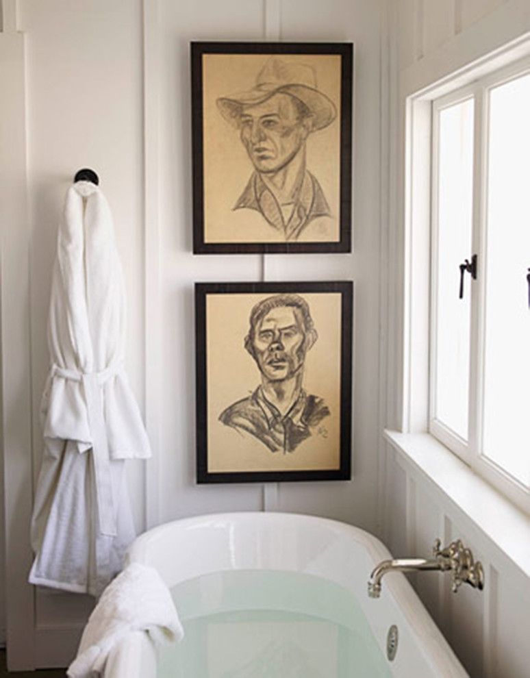 Ken Fulk for a Midcentury Spaces with a Art Hanging and Ken Fulk Portrait Wall by Lost Art Salon