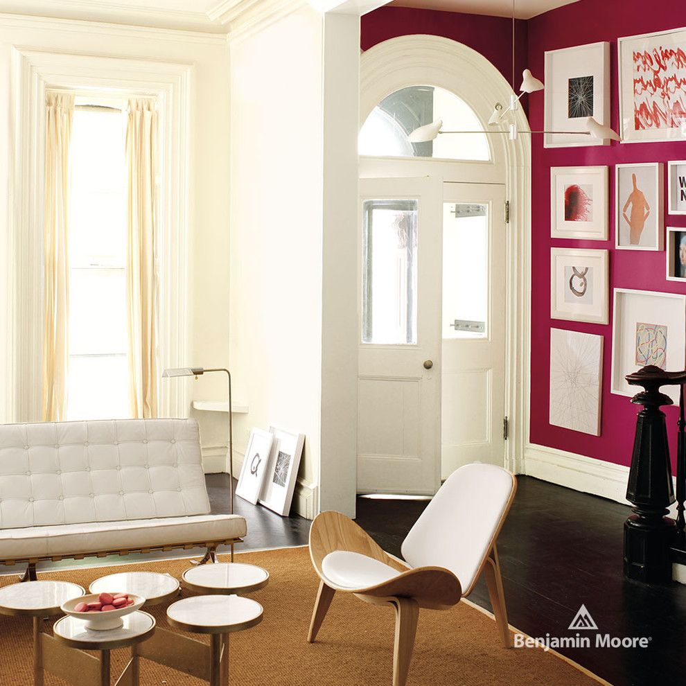 Ken Fulk for a Modern Living Room with a French Doors and Benjamin Moore by Benjamin Moore