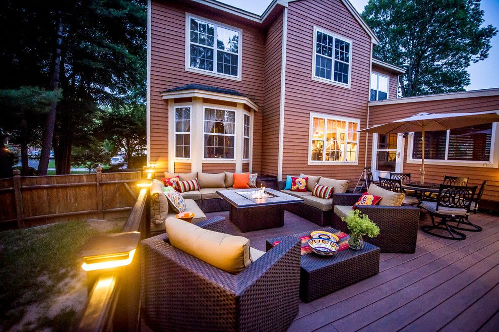 Kichen for a Contemporary Deck with a Patio Lighting and Patios and Decks by Razzano Homes and Remodelers, Inc.