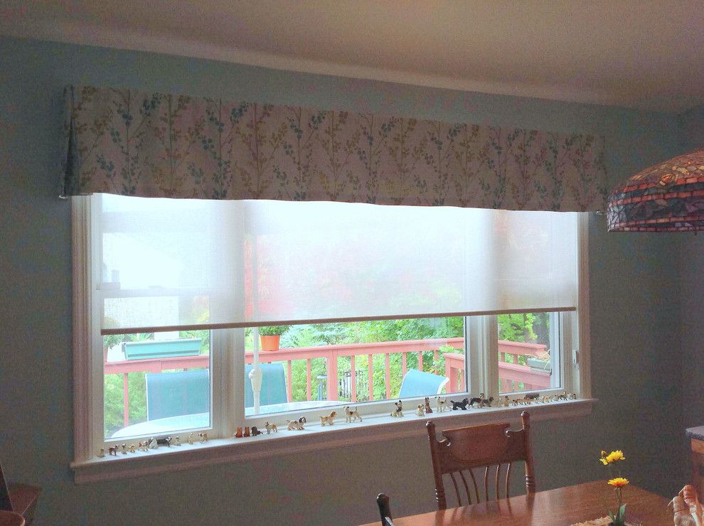 Kick Pleat for a Traditional Spaces with a Solar Shade and Solar Shade with Kick Pleat Valance by Tatyana Tchernov, a Smith & Noble in Home Designer