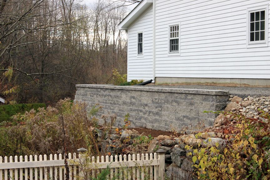 Kiyak for a  Spaces with a Hardscapes and Granville Retaining Wall by Kiyak Hardscapes Llc