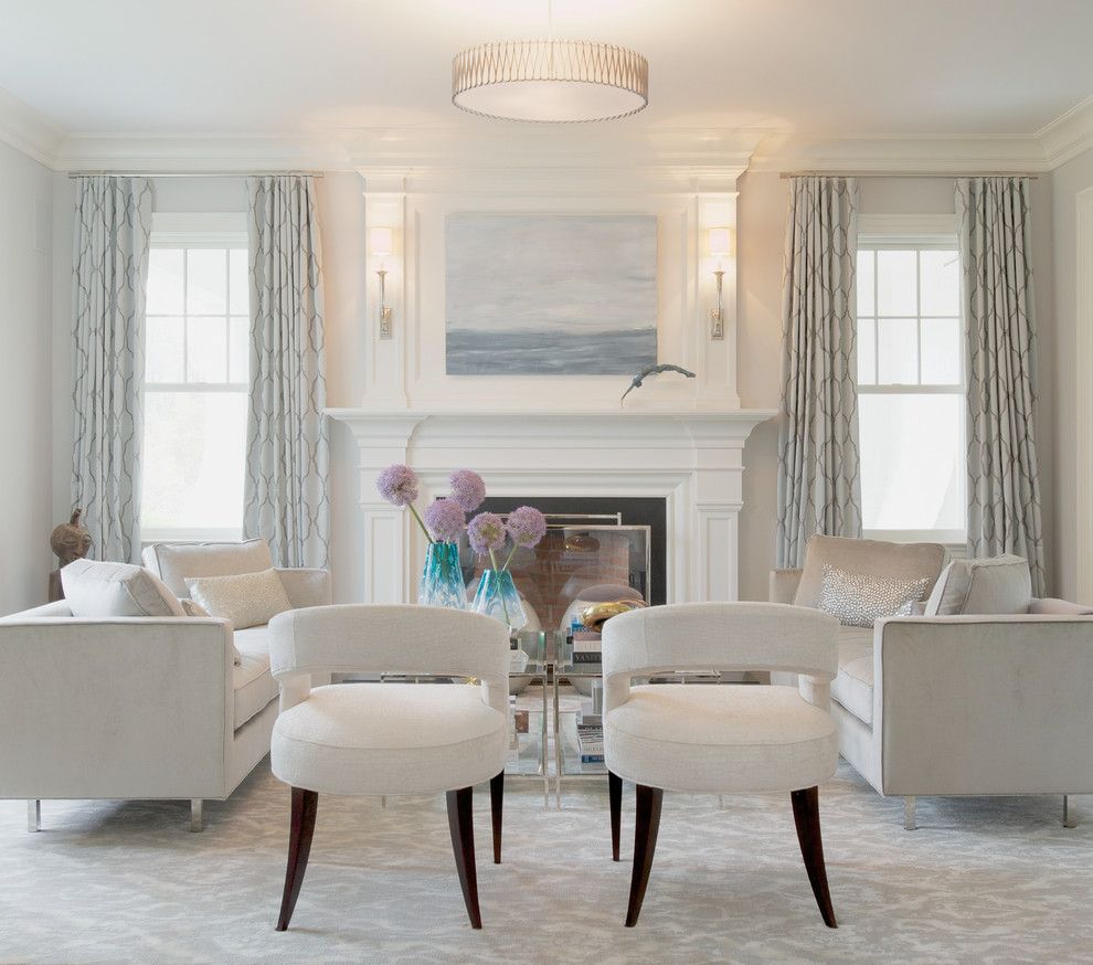 Klaffs Norwalk for a Traditional Living Room with a Beach Picture and Westport Refined Elegance by Susan Glick Interiors