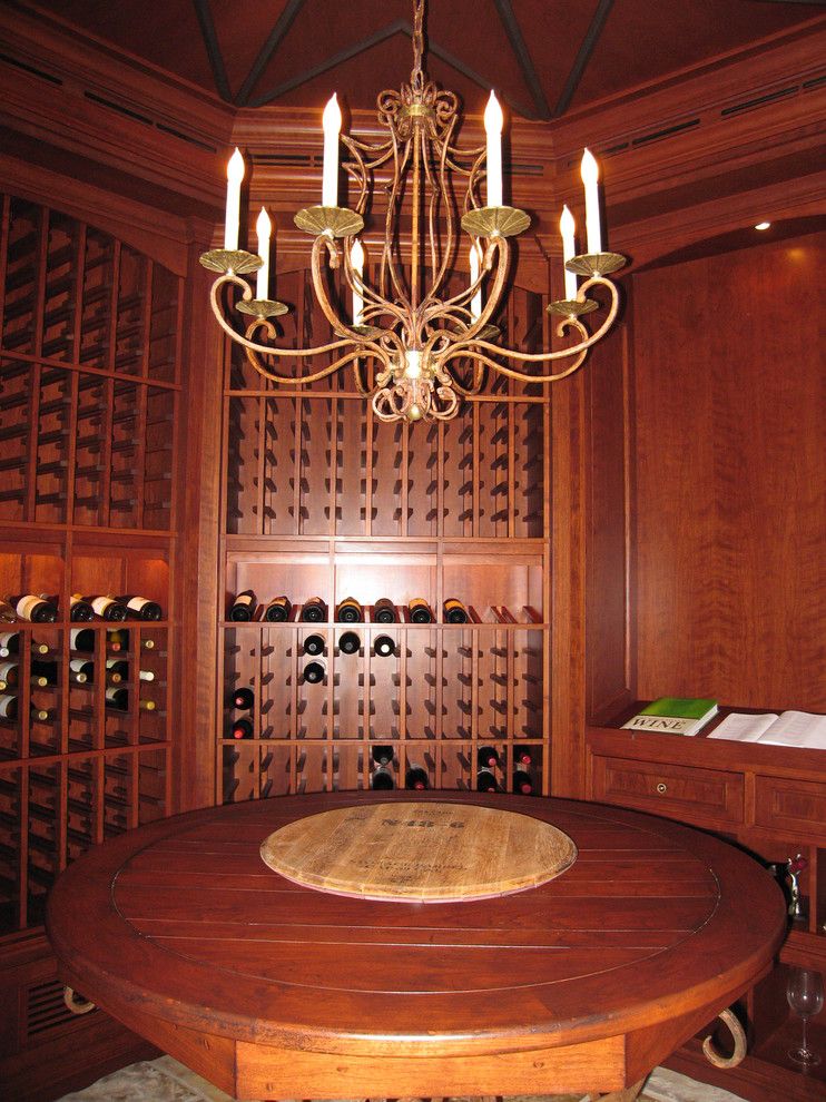 Klaffs Norwalk for a Traditional Wine Cellar with a Traditional and Octagonal Wine Cellar by Design Build Consultants Inc.