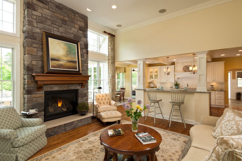 Knock Down Ceiling for a Traditional Family Room with a Family Room and 2012 Parade of Homes by Belmonte Builders