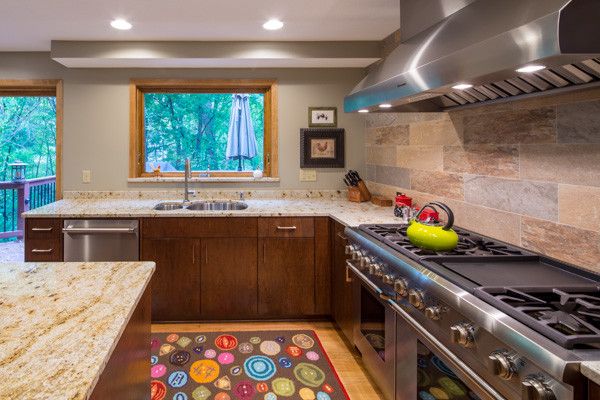 Knockdown Ceiling for a Transitional Kitchen with a Twin Cities and Minnetonka Kitchen Remodel by Karkela Construction