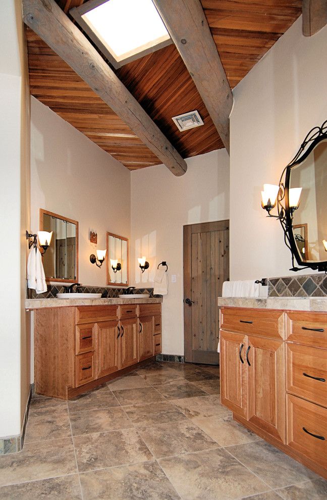 Knotty Pine for a Rustic Bathroom with a Rustic and Zenteriors by Zenteriors by Camian Larson