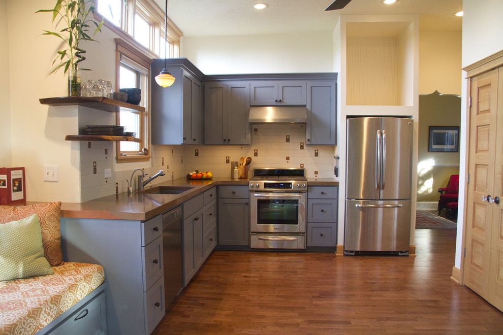 L484 for a Eclectic Kitchen with a L Shaped Kitchen and Se Portland Kitchen Remodel by Fraley and Company