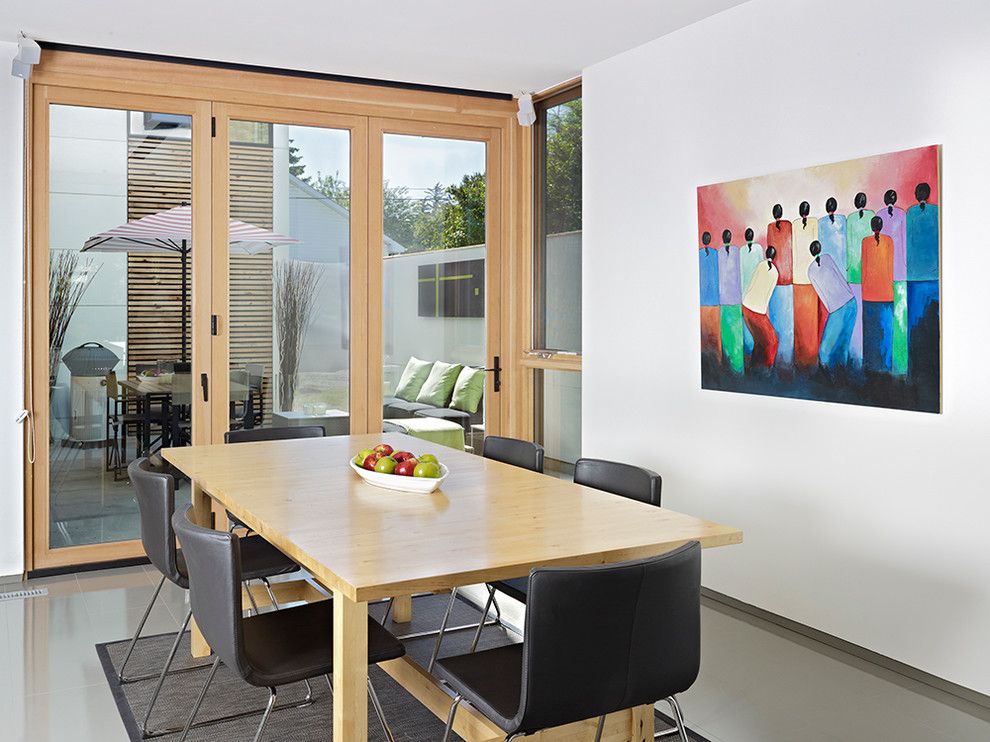 La Cantina Doors for a Modern Dining Room with a Bi Folding Door and Lg House by Lacantina Doors