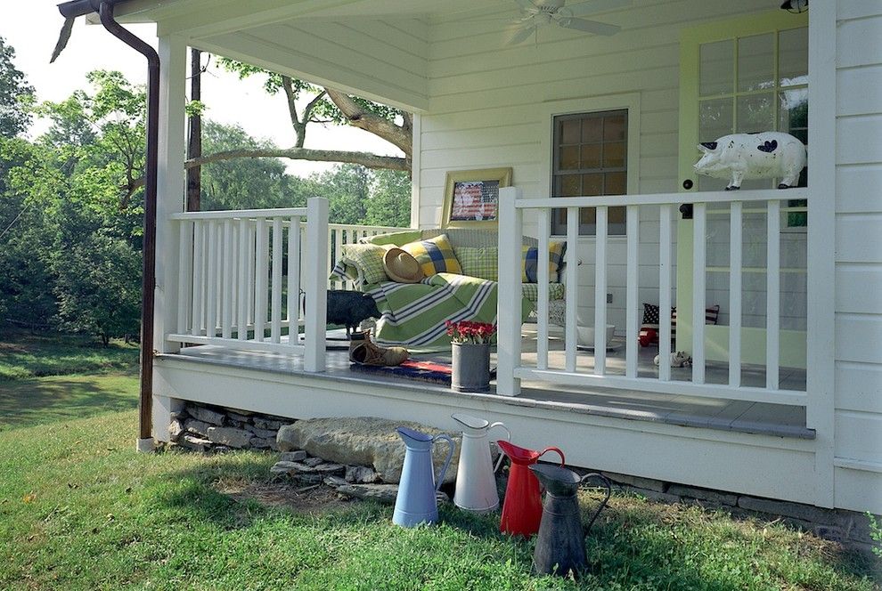 Lanai Porch for a Farmhouse Porch with a Renovation and Crisp Architects by Crisp Architects