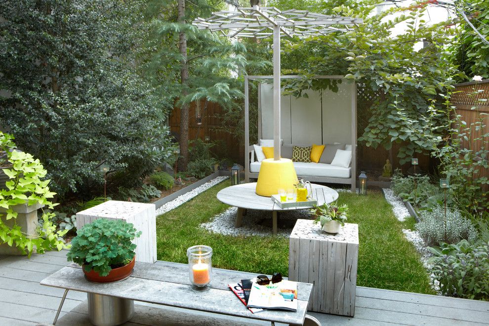 Landscaping Ideas for Small Yards for a Contemporary Landscape with a Decorative Gravel and 1 by Jarret Interior Design