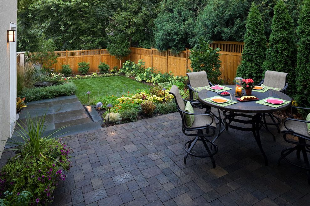 Landscaping Ideas for Small Yards for a Contemporary Patio with a Backyard and Beautiful Small Landscape by Southview Design