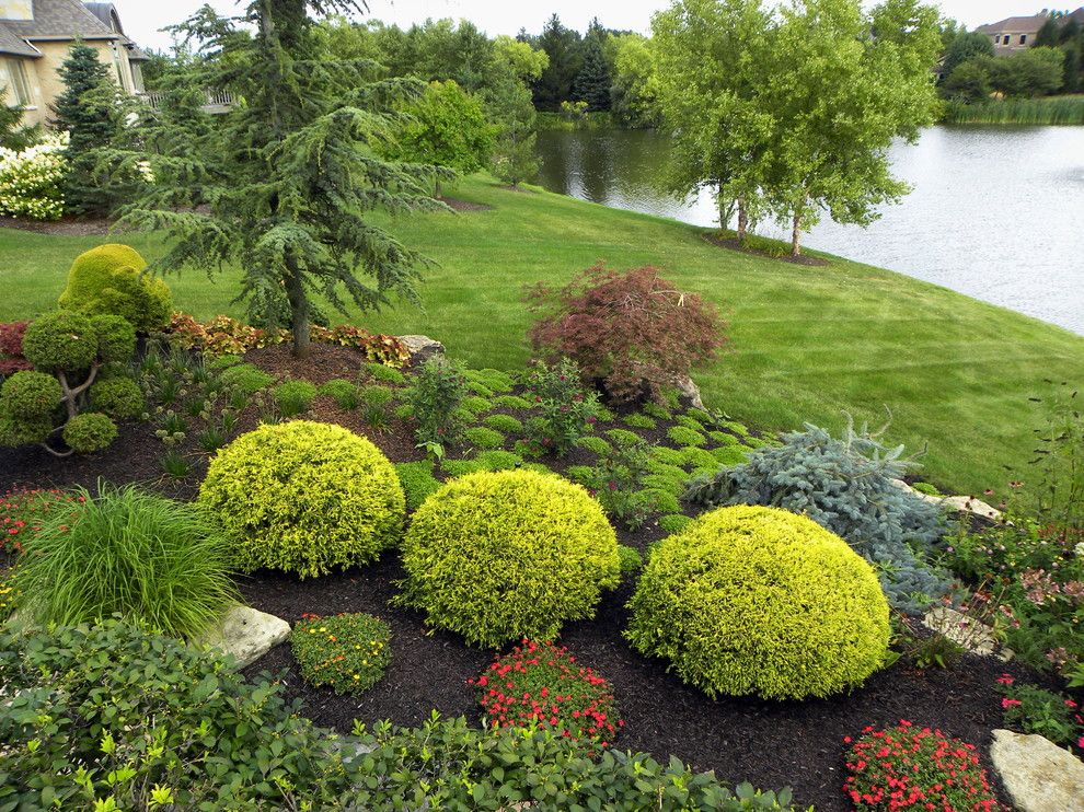 Landscaping Ideas for Small Yards for a Traditional Landscape with a Lake Side and Creating Enclosure and Shade with Landscaping in Your Front Yard by Smalls Landscaping