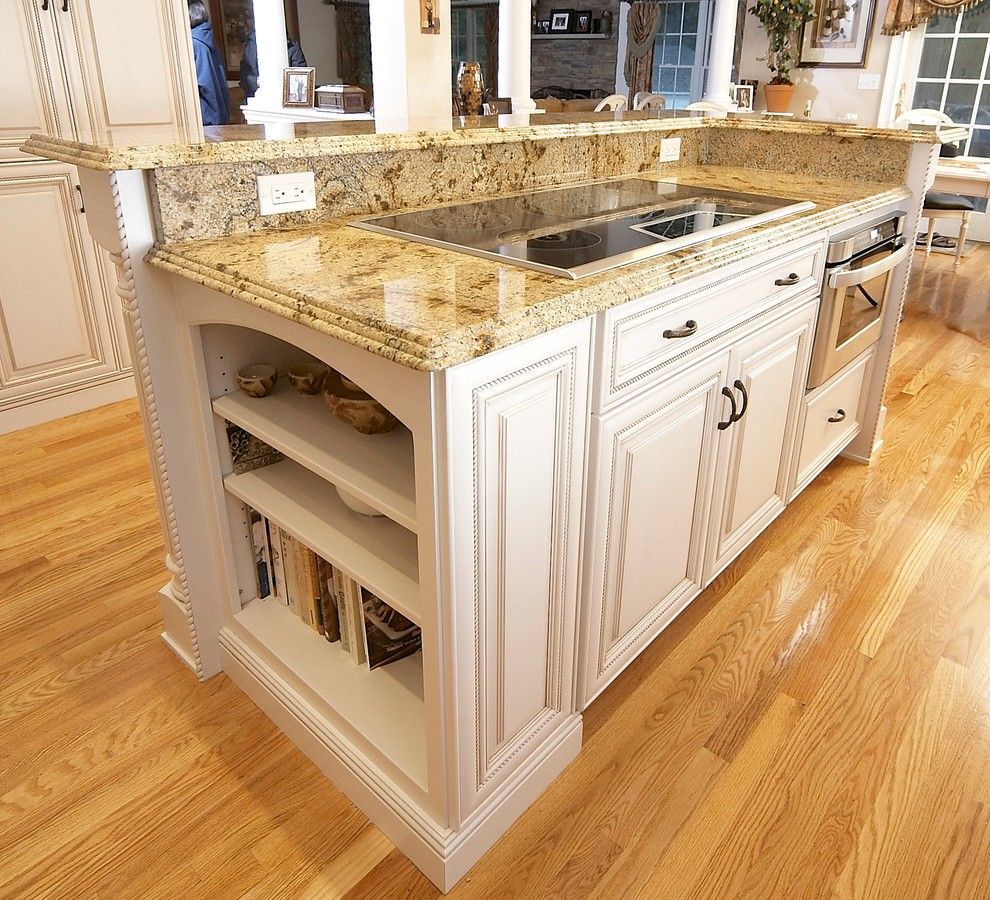 Lapidus Granite for a Traditional Kitchen with a Dynasty and Elegant Kitchen Remodel   an Induction Cooktop and Microwave Drawer. by Michael James Design, Inc.