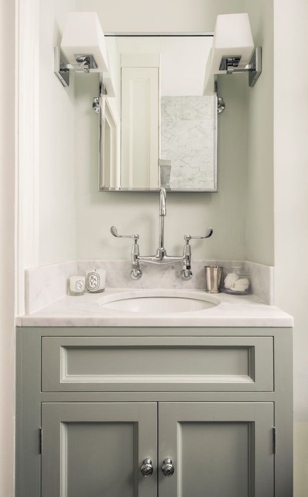 Lefroy Brooks for a Traditional Bathroom with a Bathroom and Fulham Garden Flat by Lisette Voute Designs