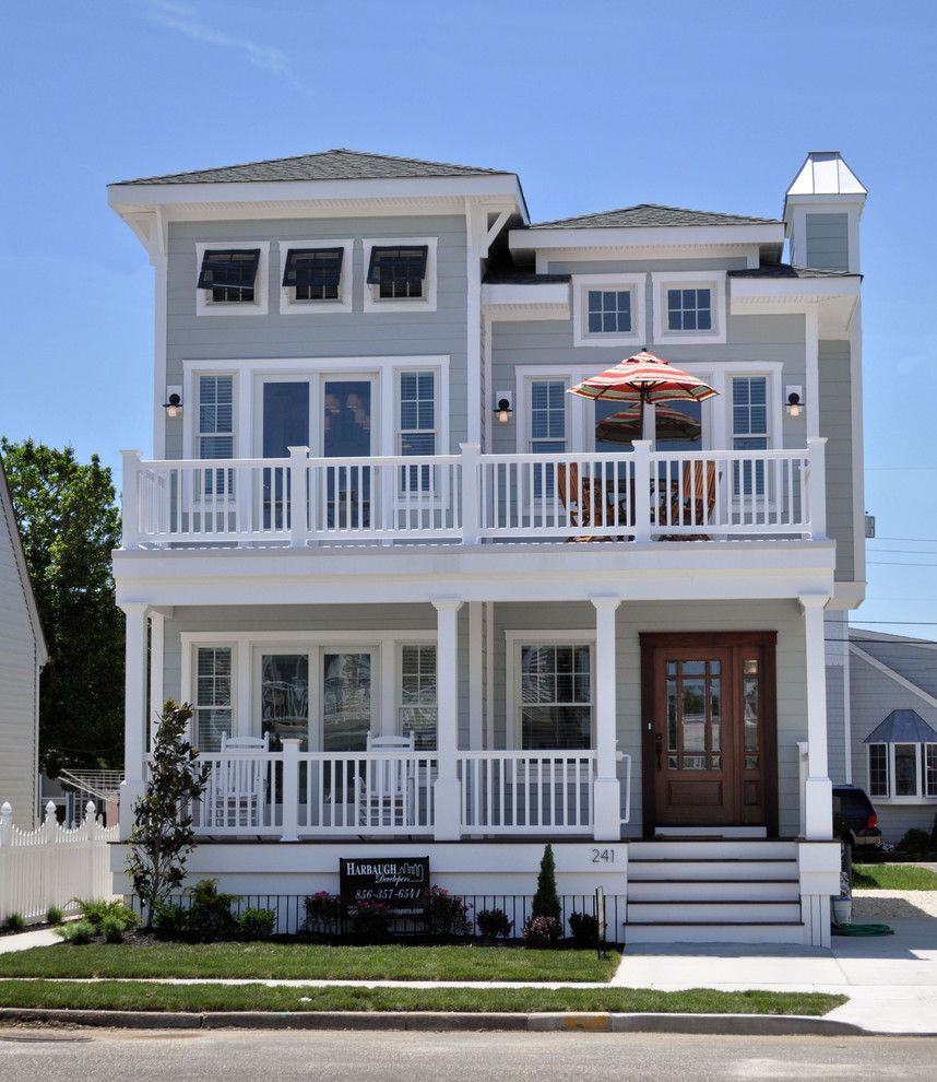 Lemieux Doors for a Beach Style Exterior with a Beach Style and Cottage 109, Stone Harbor Nj by Bishop and Smith Architects