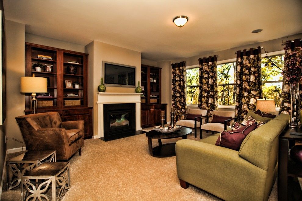 Lennar Atlanta for a Transitional Family Room with a Built in Bookcases and Family Room by Lennar Atlanta