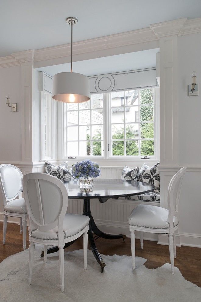 Levin Furniture for a Traditional Kitchen with a White Lacquer and Greenwich Residence by Tiffany Eastman Interiors, Llc