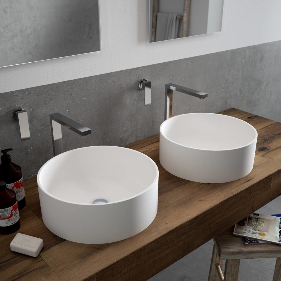 Lg Hausys for a Contemporary Bathroom with a Acrylique and Nouvelles Vasques Lg Hausys by Mobistrat Lg Hausys