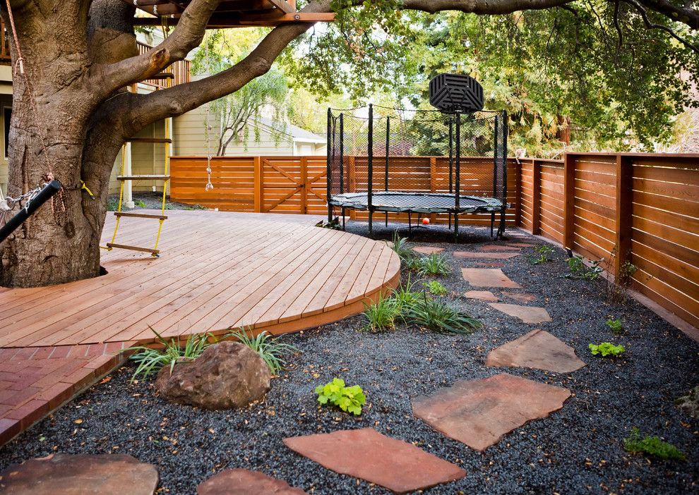 Lifescapes for a Traditional Landscape with a Treehouse and Los Altos Hills  Rustic Modern by Lifescape Custom Landscaping, Inc.