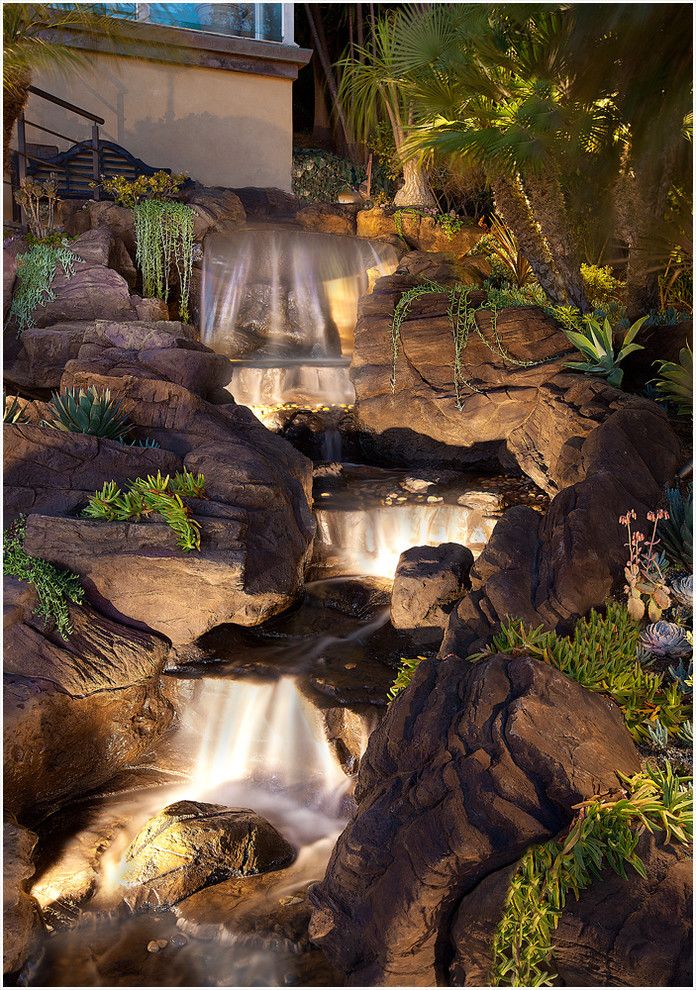 Lifescapes for a Tropical Landscape with a Flagstone and Hanging Gardens of Laguna by Lifescape Designs