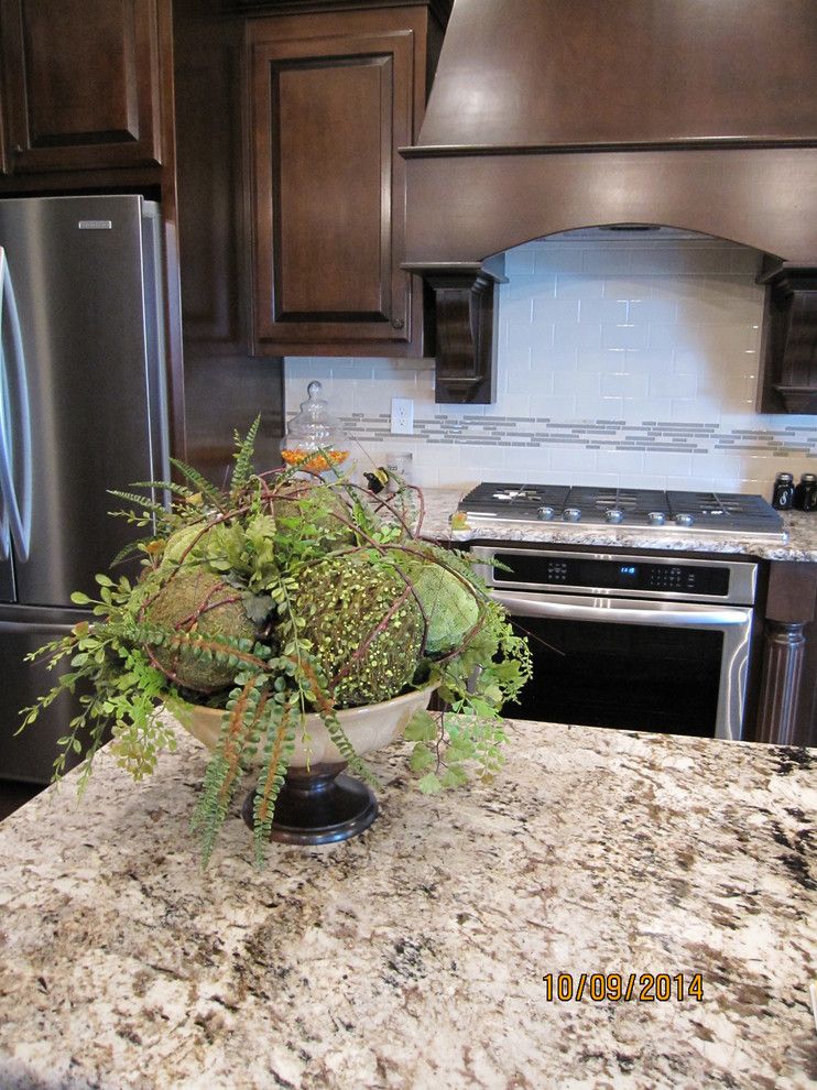 Lighting Emporium for a Transitional Kitchen with a Draperies and Pinnacle Panache by Ashley Salmons Interiors