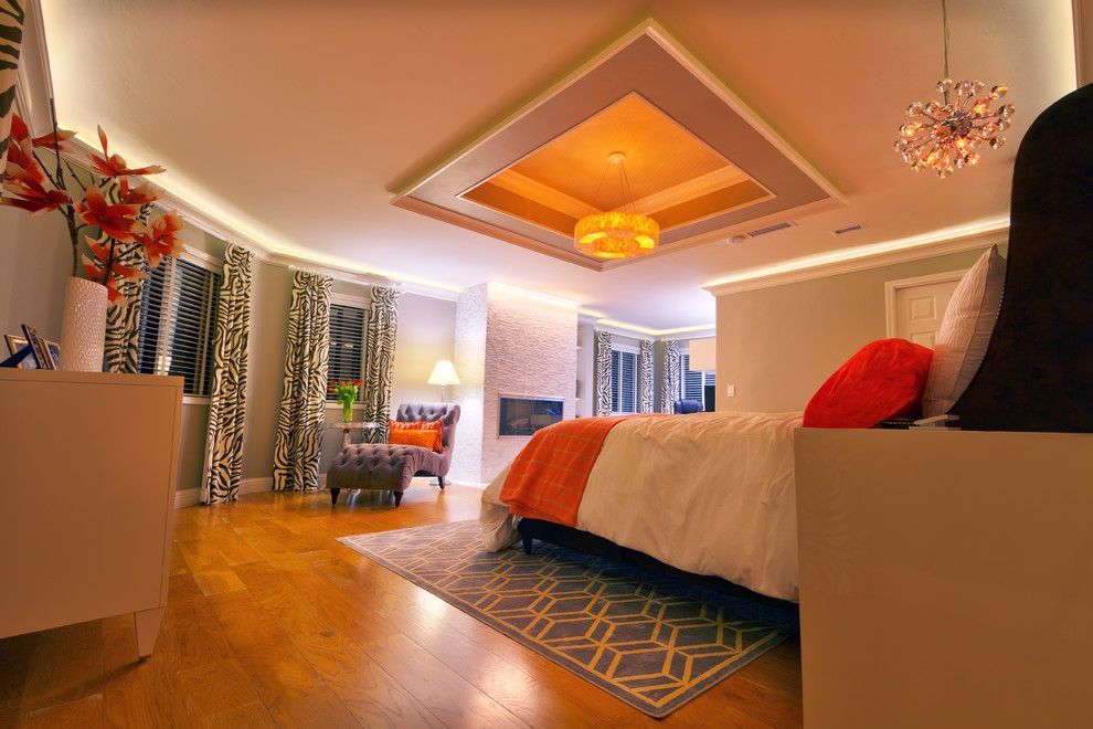 Lightingdirect.com for a Contemporary Bedroom with a Coved Ceiling and Master Bedroom Cove Ceiling Design by Environmentallights.com